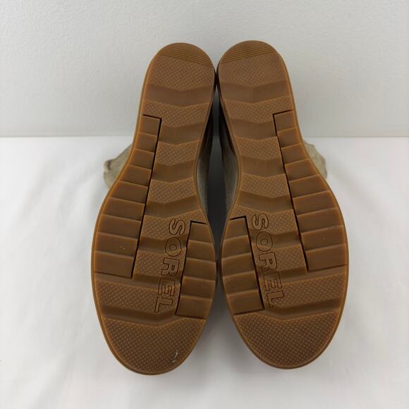 Sorel‎ Evie tan suede ankle wedge boots W9 - Picture 8 of 10